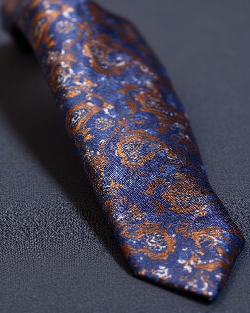 Silk paisley tie and pocket square